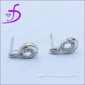 Wholesale 925 Sterling Silver Jewellery Arabic Numbers Eight Ear studs
